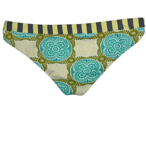 Maaji Reversible Floral Bikini Bottom With Ruched Lace Size M - Picture 4 of 10